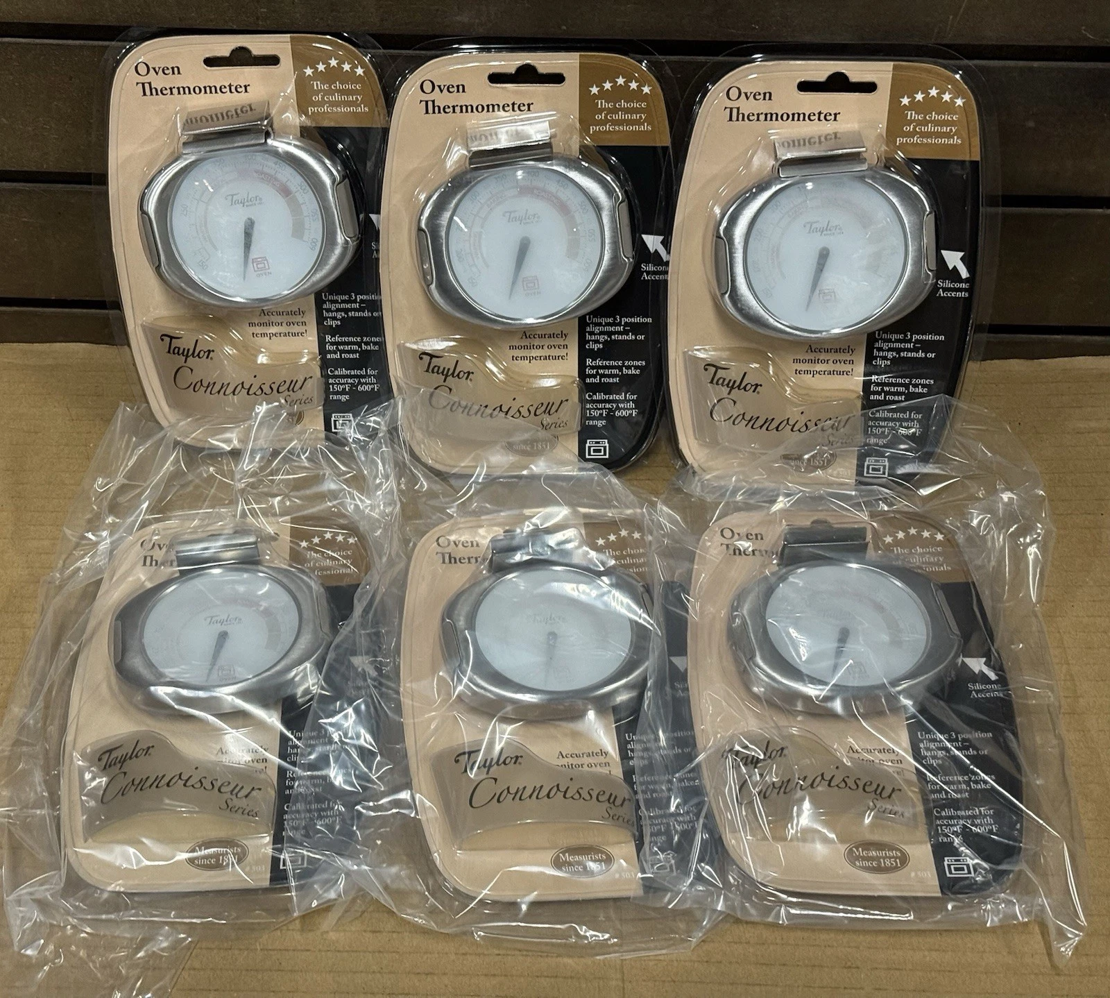 Lot of 6 - Taylor Connoisseur Oven Thermometer #503 - New
Opens in a new window or tab