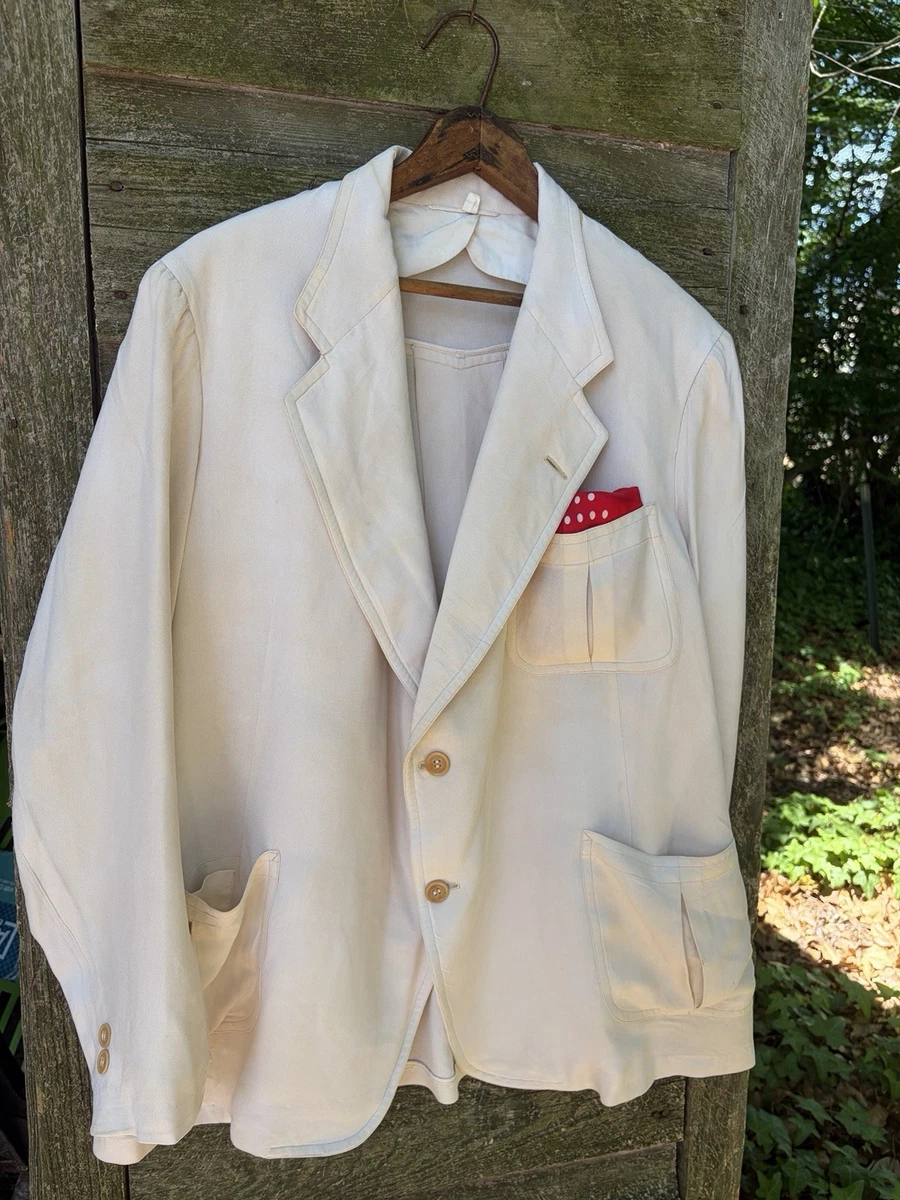 Original 1930s Decade Vintage Suit Jackets & Blazers for Men for