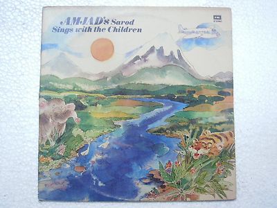 Amjad Ali Khan Sings With The Children Sarod 1984 LP Classical Instrumental Ex