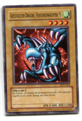 Yu-Gi-Oh! PLAYED/POOR Geflügelter Drache Festungswächter #1 Common