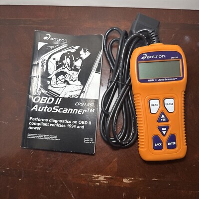 Actron OBD II CP9135 AutoScanner and Manual Tested Working FREE SHIP
