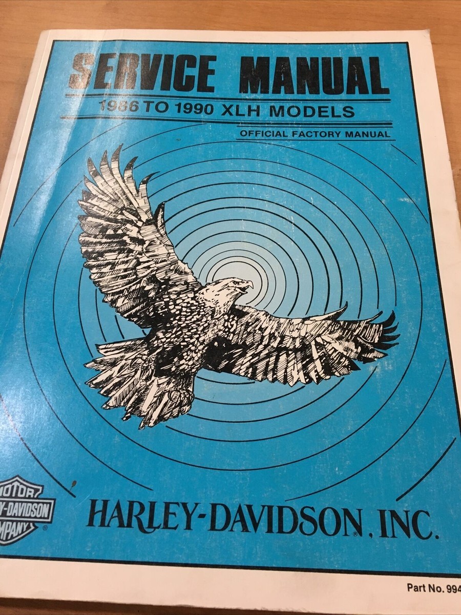 Harley Davidson Service Manual 86-90' XLH Models #99484-90 | eBay