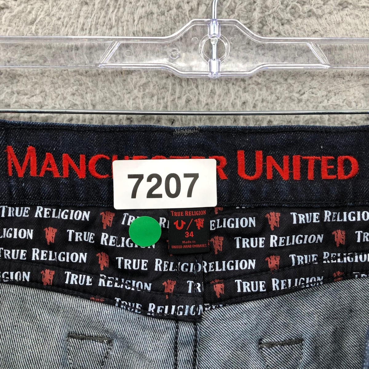 True Religion X Manchester United Skinny Jeans Men's 34 True Religion X Manchester United Skinny Jeans Men's 34