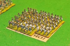 15mm 19th century / generic - part painted misc (as photo) 80 figs - inf (48631)