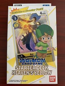 Digimon Card Game Heaven's Yellow Starter Deck St-3 English 2020 Bandai TCG for sale online