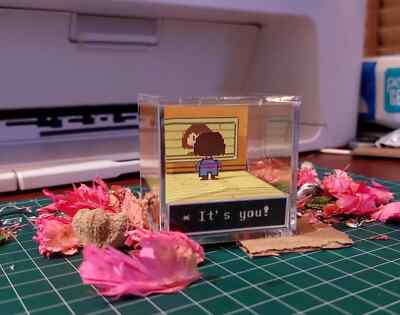 Undertale Mini 3D Diorama Cube (Genocide Route/Chara/Frisk/Despite Everything)