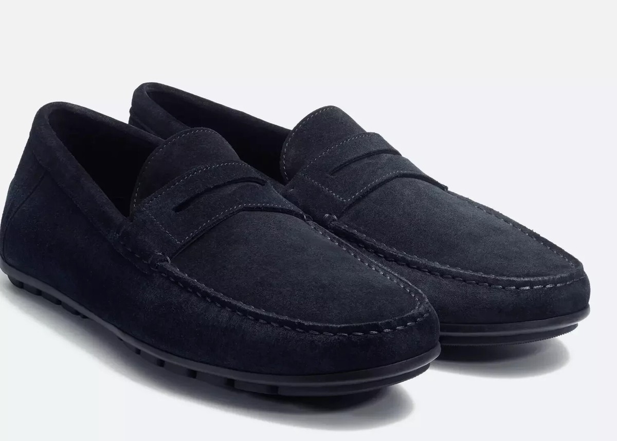 J.M. WESTON Ajaccio Suede Car Driving Shoe with Strap  display picture 1