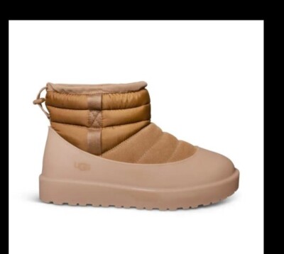 UGG CHESTNUT CLASSIC MINI PULL-ON WEATHER WINTER BOOTS, MEN US 9-10 ~NEW