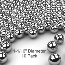 Ten 1-1/16 Inch Chrome Steel Replacement Pinb...