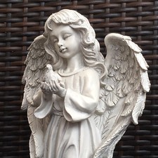 Grabvase Grabengel Engel Blumenvase Deko Grabschmuck Herz Spruch Grablicht Deko