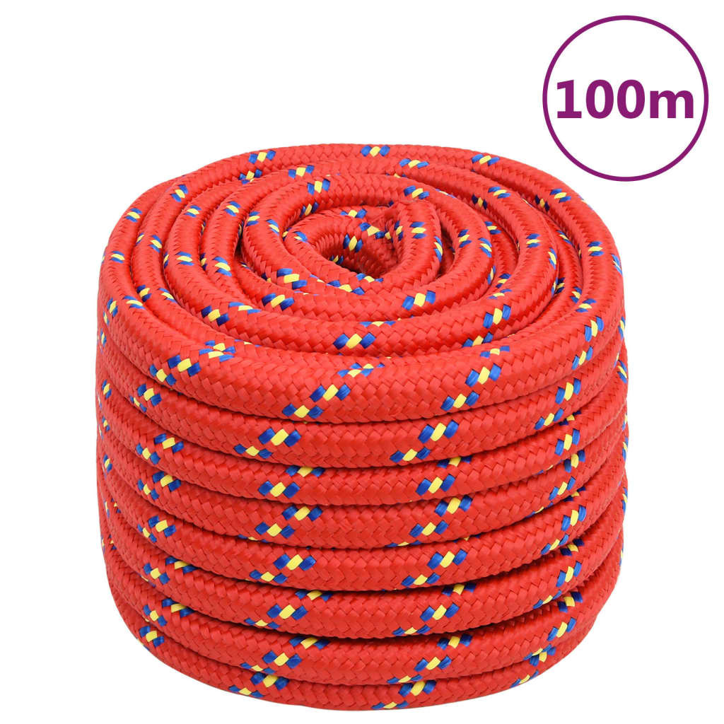 OFFERTA Corda Nautica vidaXL 20mm 100m Polipropilene Rosso Prezzo Shock
