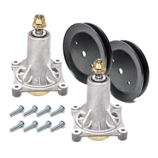 2PK Spindle Pulley Kit for Husqvarna 42 46 Inch Deck 2246LS 532195945 187292