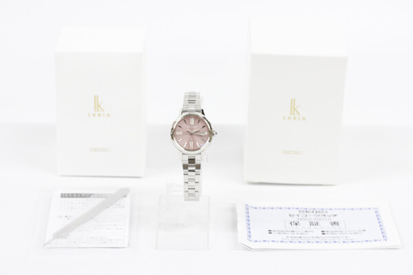 SEIKO LUKIA SSVW219 Analog Quartz Solar Powered Pink Silver | eBay