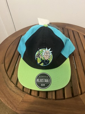 Rick And Morty Bioworld Hat Adjustable Cloth Strap.  Embroidered Adult Swim NEW