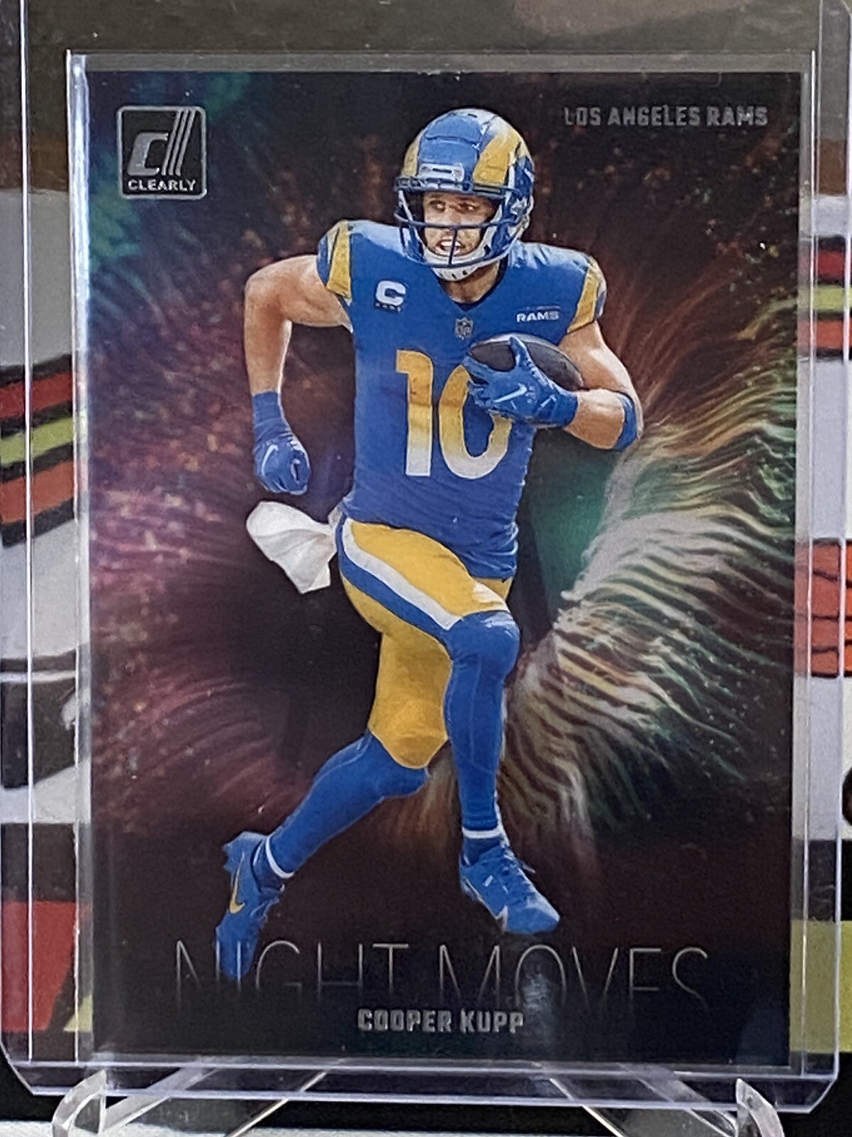 2023 Panini Clearly Donruss Cooper Kupp Night Moves Case Hit Rams SSP