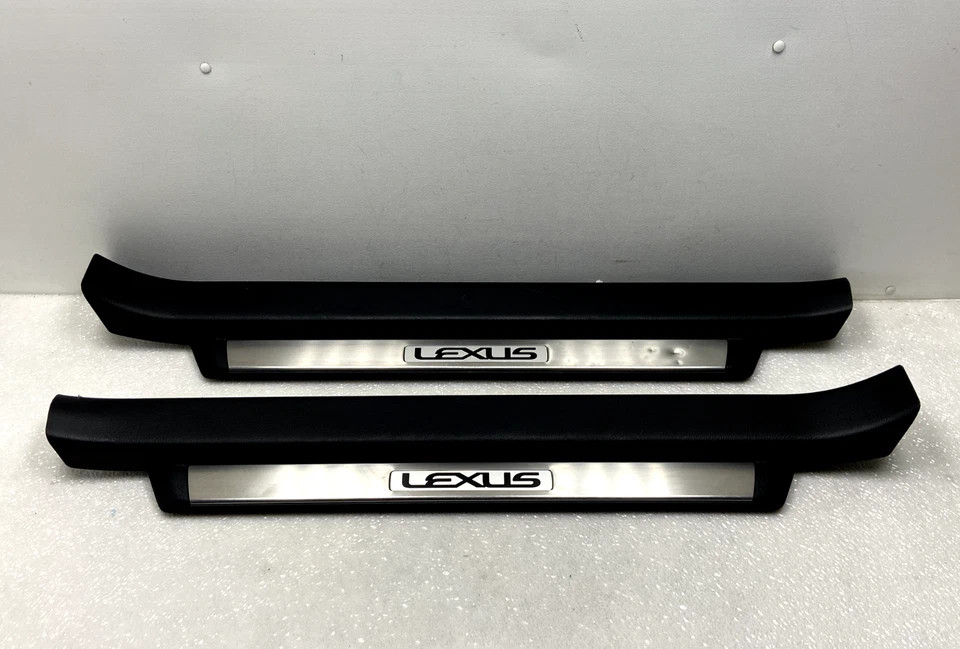 13-15 Lexus GS350 GS450h Front & Rear Door Sill Scuff Plate Trim Plate Set PO25 - Image 2 of 4