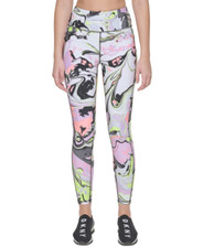 DKNY Women S Printed High Waist 7/8 Leggings Pink Size Small