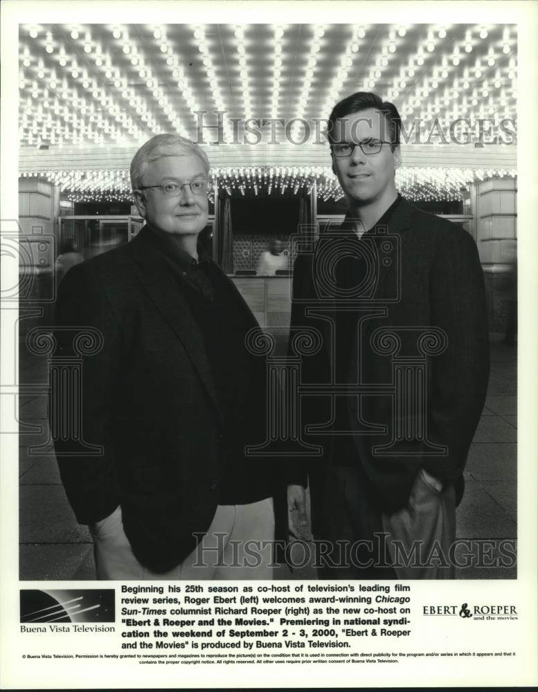 2000 Press Photo Film Critics Roger Ebert, Richard Roeper