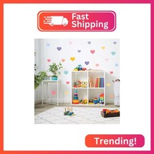 CNTG Design 110 Pcs Heart Wall Stickers for Kids Nursery Room Decorations Heart
