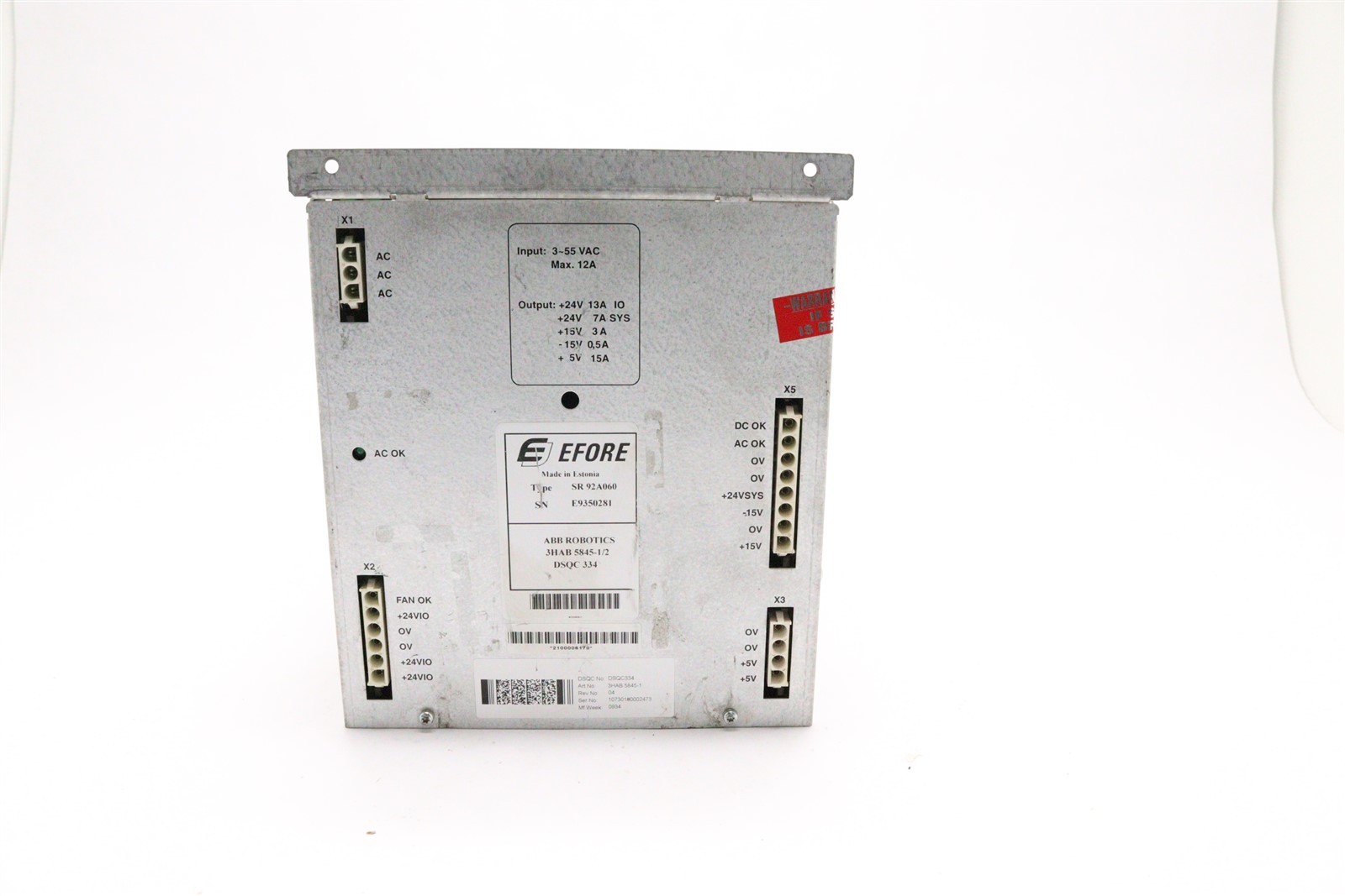 ABB DSQC 334 POWER SUPPLY 3HAB5845-1