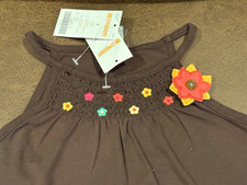 NEW Gymboree Girls SZ 6 JUNGLE GEM Sleeveless Floral BROWN TANK TOP - NWT