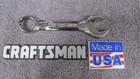 CRAFTSMAN USA PROFESSIONAL 11/16" MIDGET STUBBY COMBINATION WRENCH 44109 RAISED
