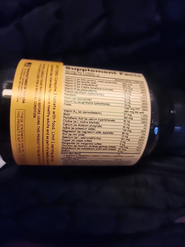 Optimum Nutrition Opti-Men Multivitamínico Diario para Hombres, Apoyo Inmunológico, 90 Comprimidos Foto 2 de 2