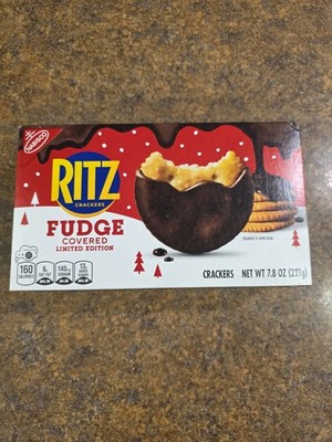 NABISCO RITZ CRACKERS FUDGE COVERED CRACKERS COOKIES Limited Edition 