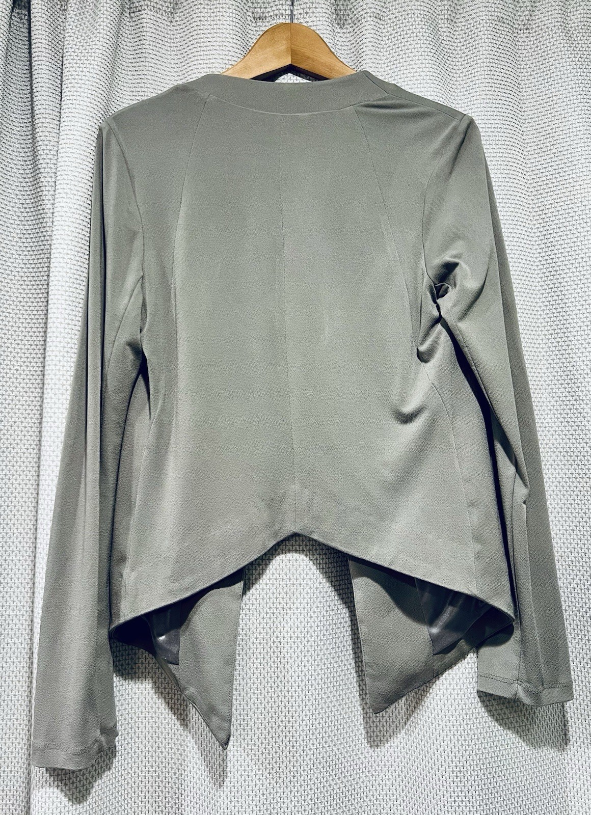 BCBGeneration Asymmetrical Draped Blazer - Gray F… - image 2