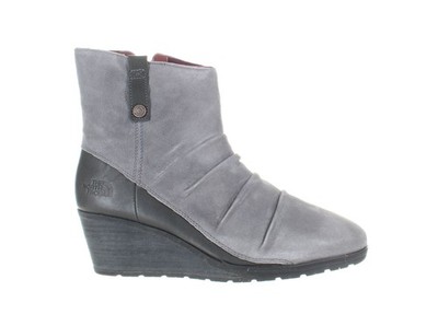 The North Face Womens Bridgeton Wedge Zip Gray Ankle Boots Size 9.5
