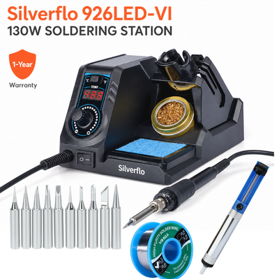 #ad 110V Soldering Iron Station Kit SMD Rework Desoldering Repair Tool LED Display $47.99