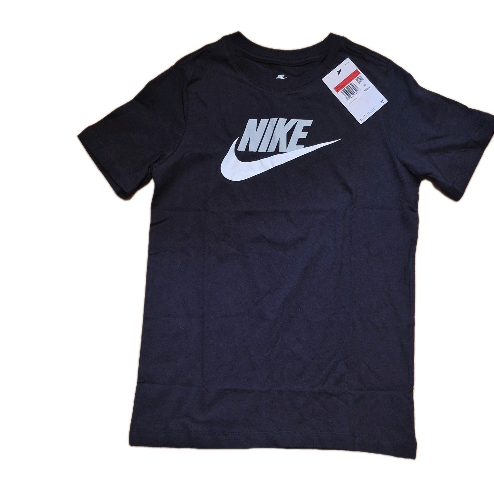 Nike The Nike Tee Boys T-Shirt Crew Neck Black Large AR5252-013