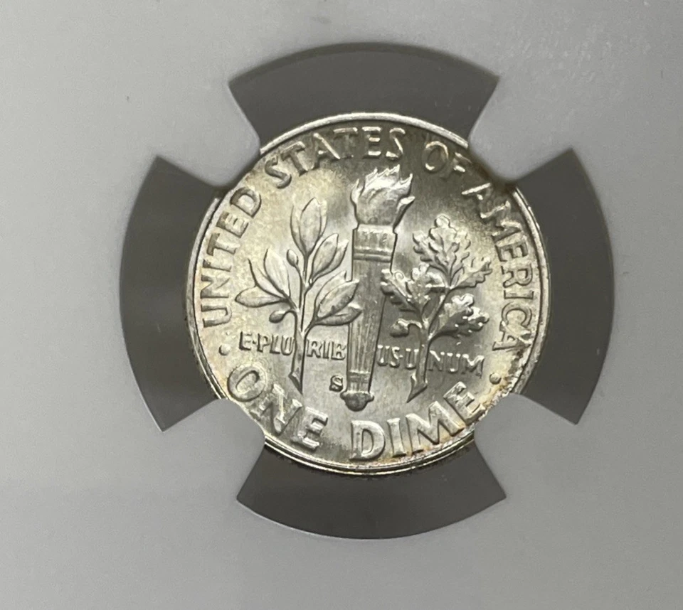 1950-S Roosevelt Dime 10c NGC MS67 Key Date - Image 4 of 4