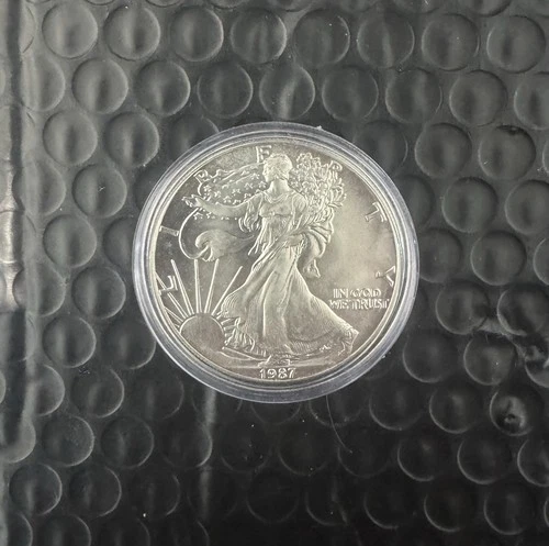 1987 1 oz American Silver Eagle Coin BU