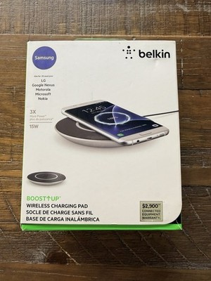 Belkin BOOST UP 15W Wireless Charging Pad Black Qi For Samsung LG Google Nexus