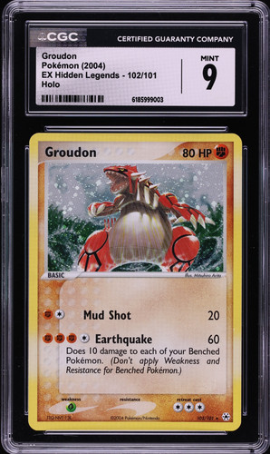 Groudon graded CGC 9 for sale on eBay