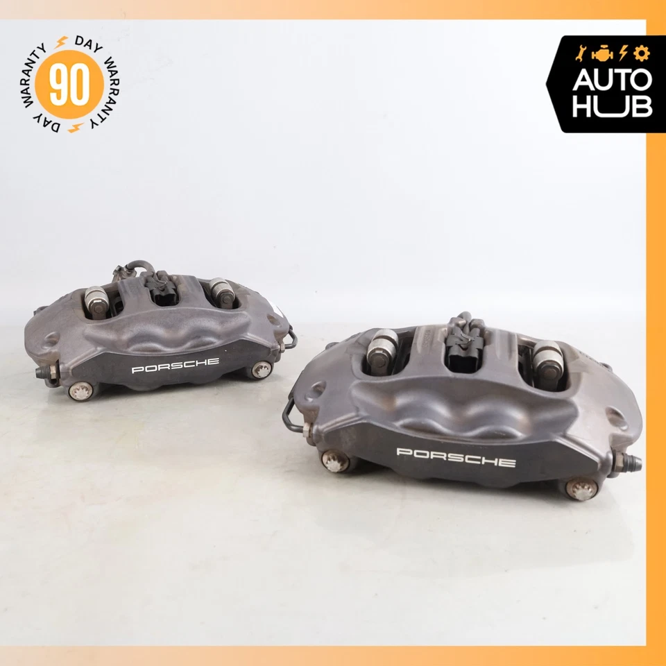 10-24 Porsche Cayenne 9Y0 / 911 Rear Brake Calipers Left & Right Set OEM - Image 3 of 4