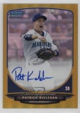 2013 Bowman Chrome Prospects Gold Refractor /50 Patrick Kivlehan Auto 3d7