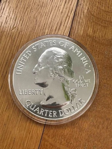2011 5 Ounces .999 Silver Quarter Dollar Coin GETTYSBURG PA USA Liberty