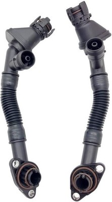Set of 2 Crankcase Vent Hose Left and Right N63 pcv for BMW 550i 650i 750i X5...