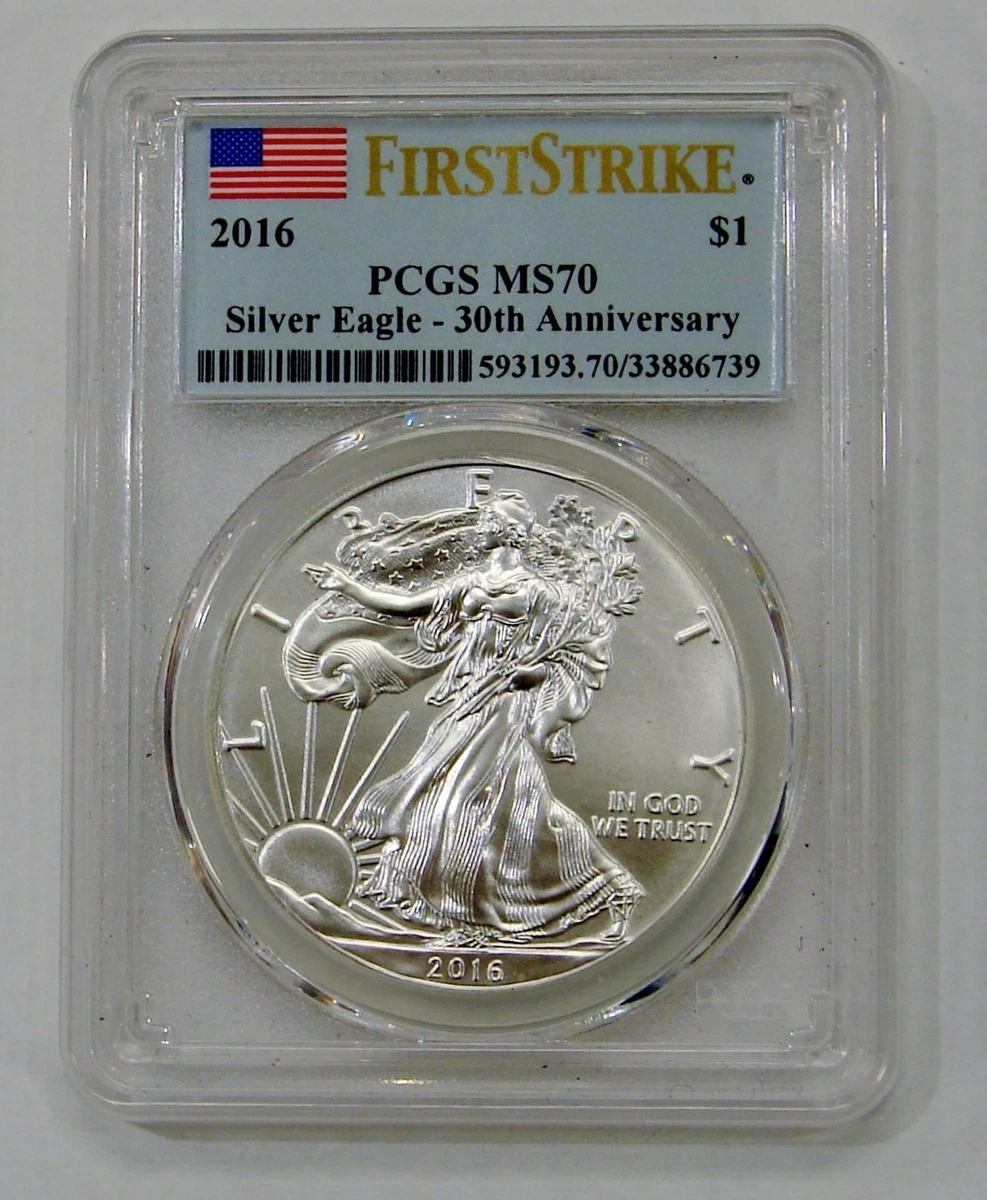 American Eagle MS 70 Graded 2016 Silver Bullion Coins for sale | eBay