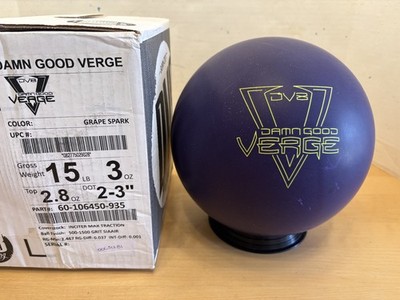 DV8 Damn Good Verge Bowling Ball New In Box! 15lb, 1st quality