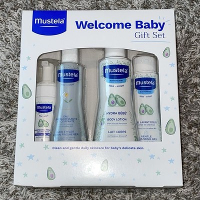 MUSTELA Welcome Baby Gift Set For Clean Gentle Delicate Hair & Skin Care