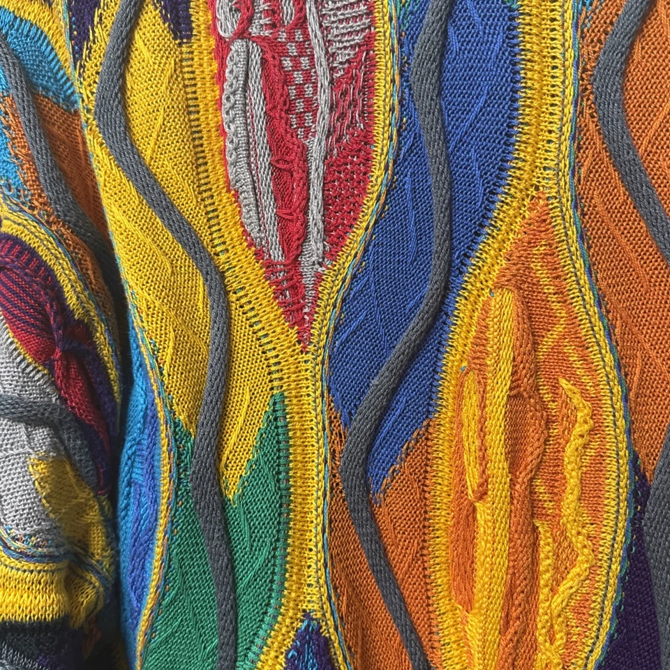 Suéter masculino vintage Coogi tamanho grande 100% autêntico  - Imagem 4 de 4