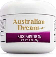 Australian Dream Back Pain Cream - Soothing, Non-Greasy 2 Ounce (Pack of 1) 
