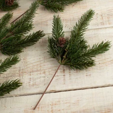 Bulk Lot of 12 Artificial Weatherproof Pine 9" Floral Picks