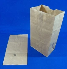 #2 Paper Brown Kraft Natural Sack Grocery Merchandise Retail Bags