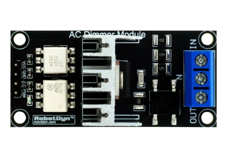 AC Light Lamp and Motor Dimmer Module, 1 Channel, 3.3V/5V Logic, AC 50/60h 220V - Image 2 of 4