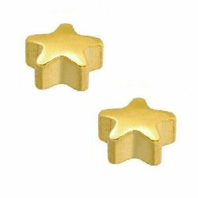 Caflon 24 Karat vergoldet - Stern Ohrstecker (12er Pack)