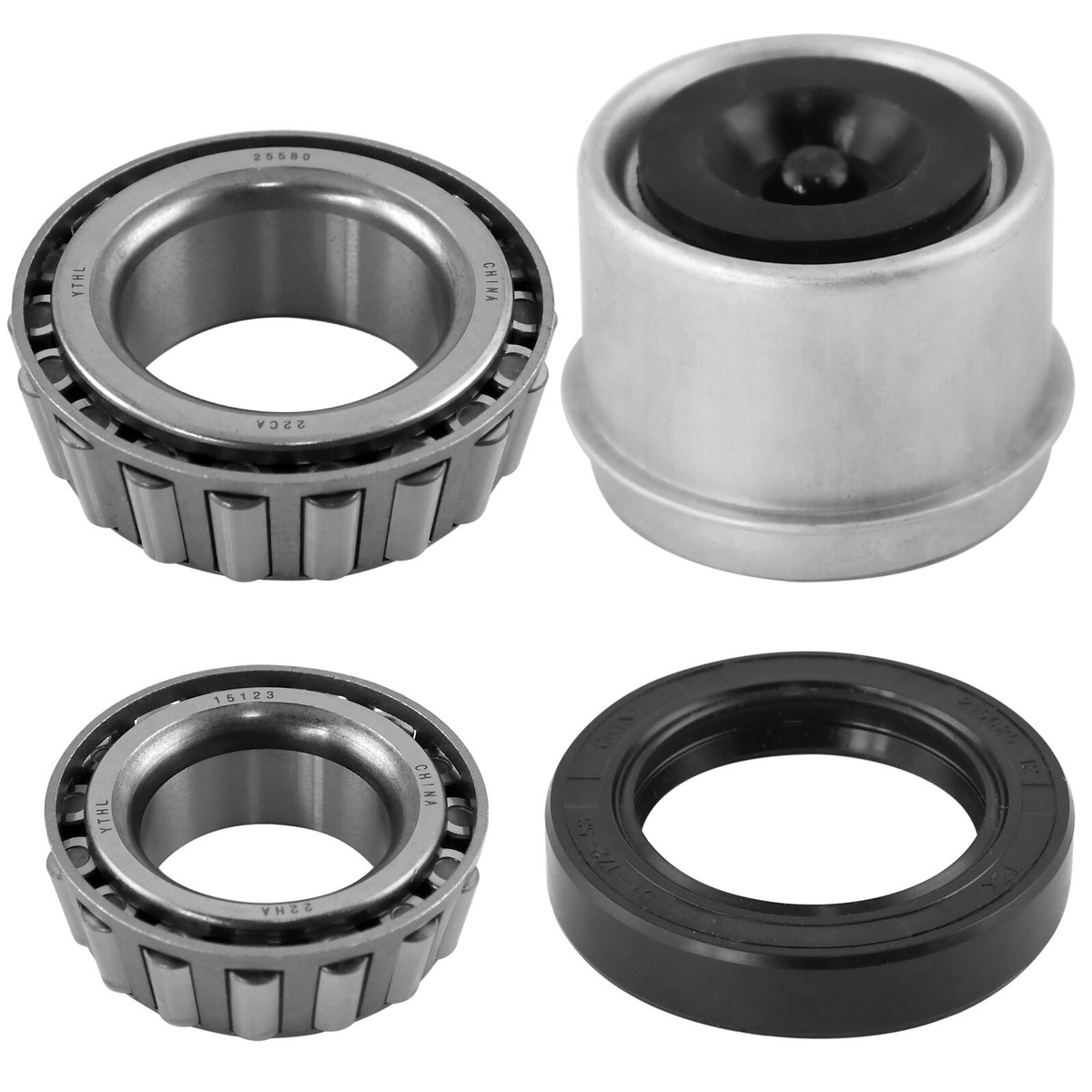 Trailer Hub Drum Kit – 6 On 5.5 Bolt Pattern, Fits 5200-6000 Lb Axles, Replaces Dexter & Others – Wildcar HD655K